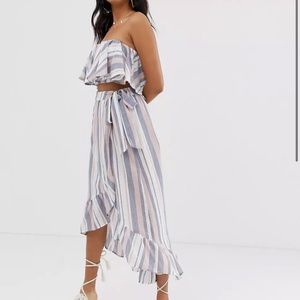 NWT. Two piece set. Perfect for cover up. ASOS